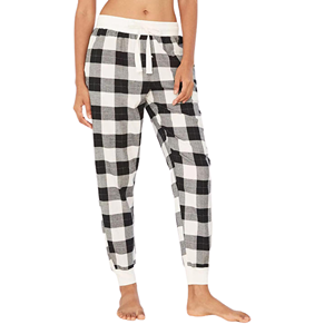 Womens Plaid Flannel Pajama Pants