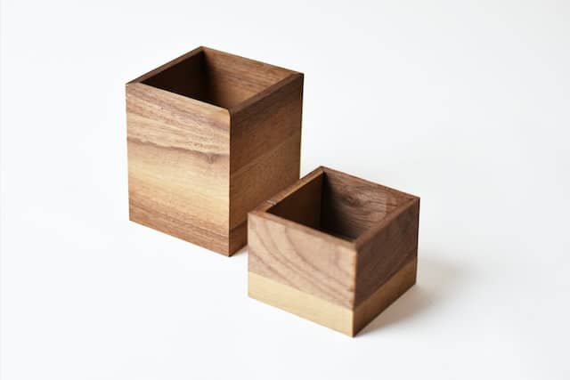 Wooden box biodegradable
