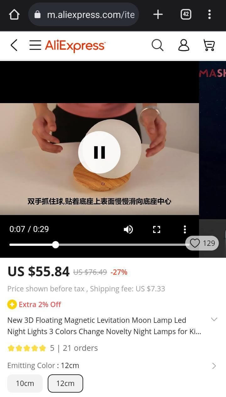 Open AliExpress Video on Browser