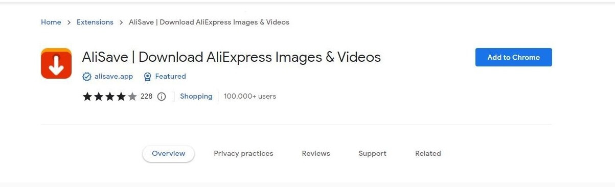 AliExpress Video Chrome Extensions