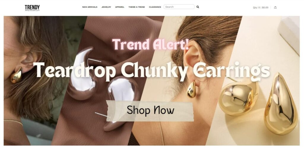 Trendy Wholesale jewelry suppliers USA