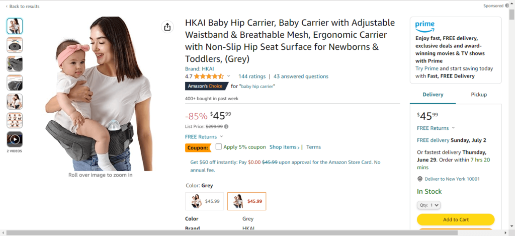 Baby Carrier - Amazon