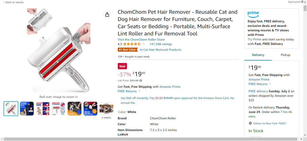 Pet hair remover - Amazon