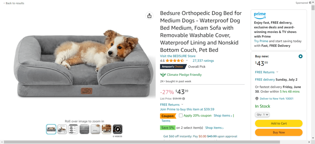 Pet Bed best items to sell on Amazon FBA for beginners