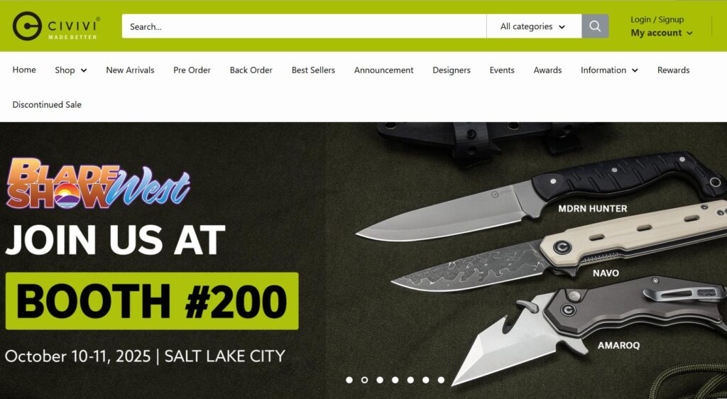 Where are civivi knives made and it's new produts