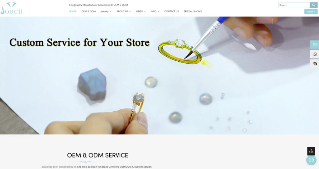 Joacii, one of the custom jewelry manufacturers for small business
