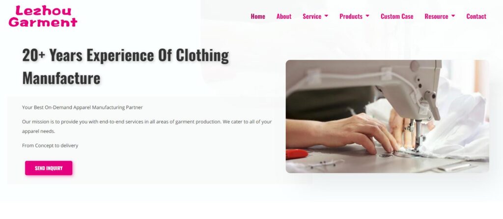 Low MOQ Clothing Manufacturer-Lezhou Garment