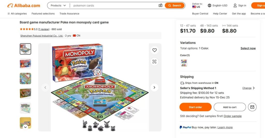 Board Games on Alibaba