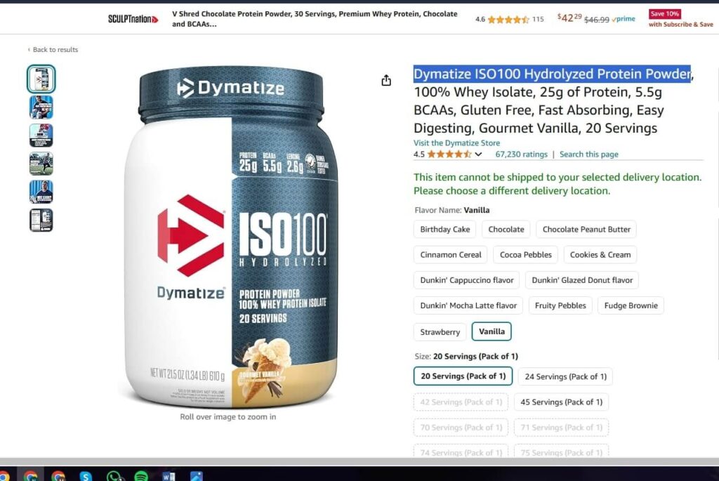 Health Supplements on Amazon