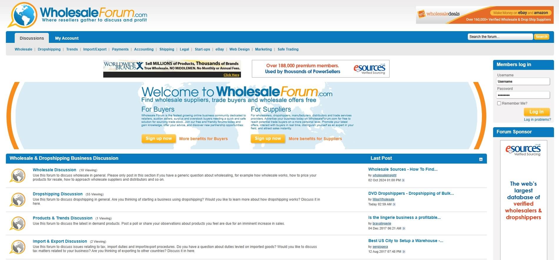 Wholesale Forum