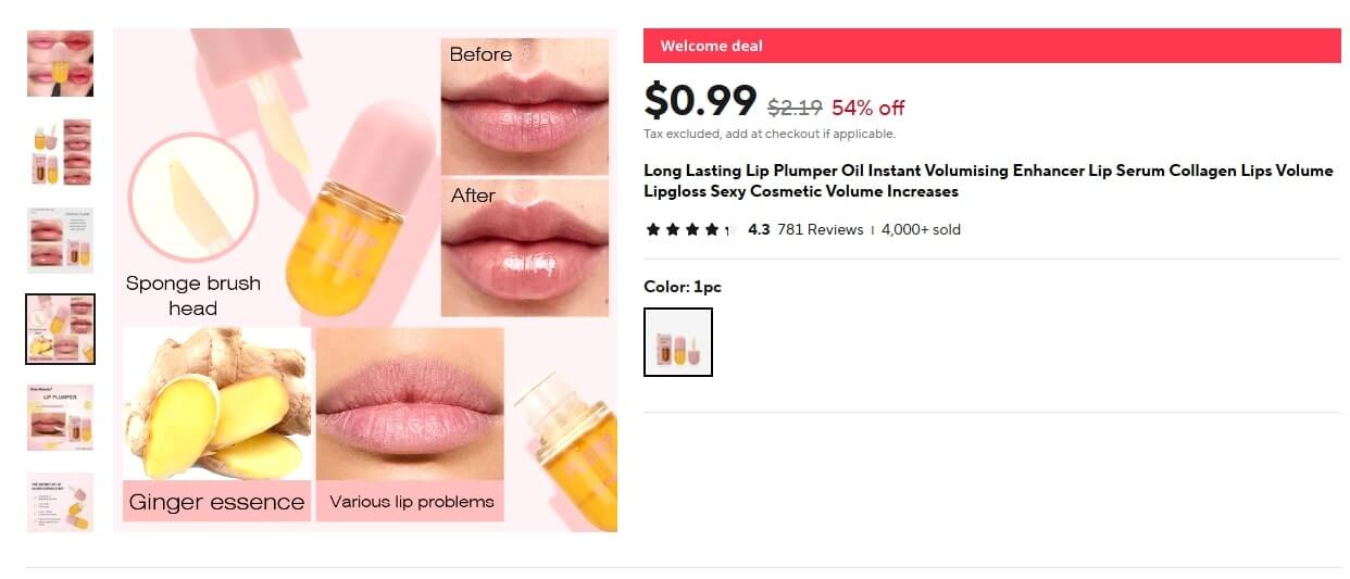 Lip Plumping Gloss