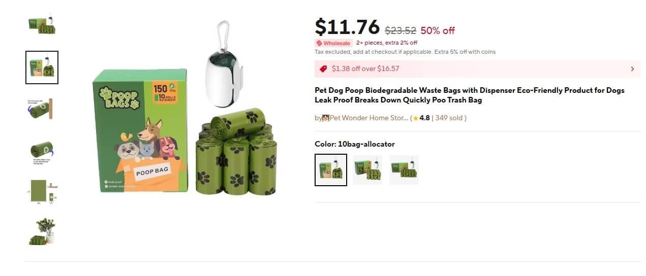 Biodegradable Poop Bag