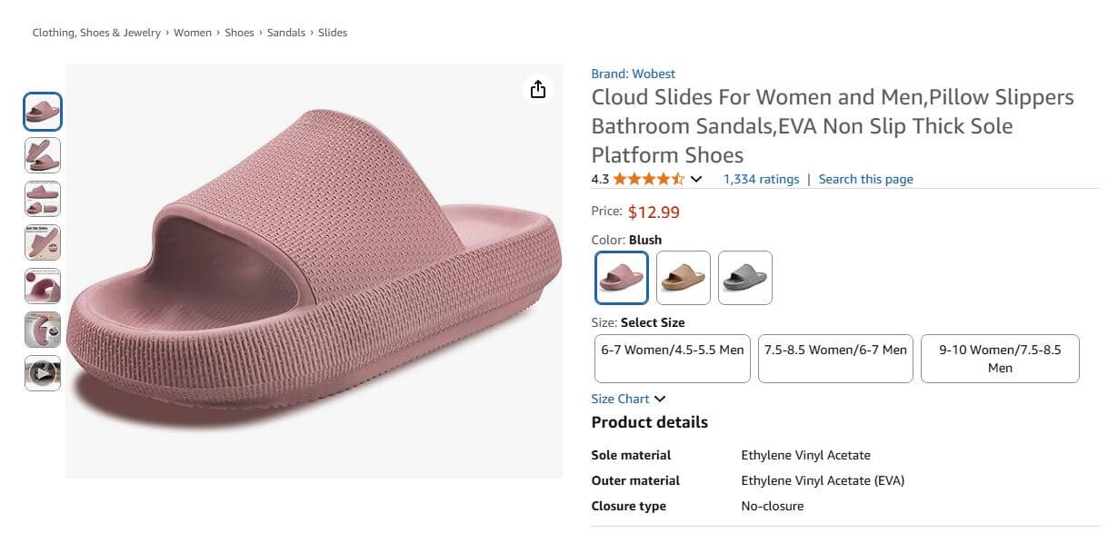 Cloud Slides (Pillow Slippers)