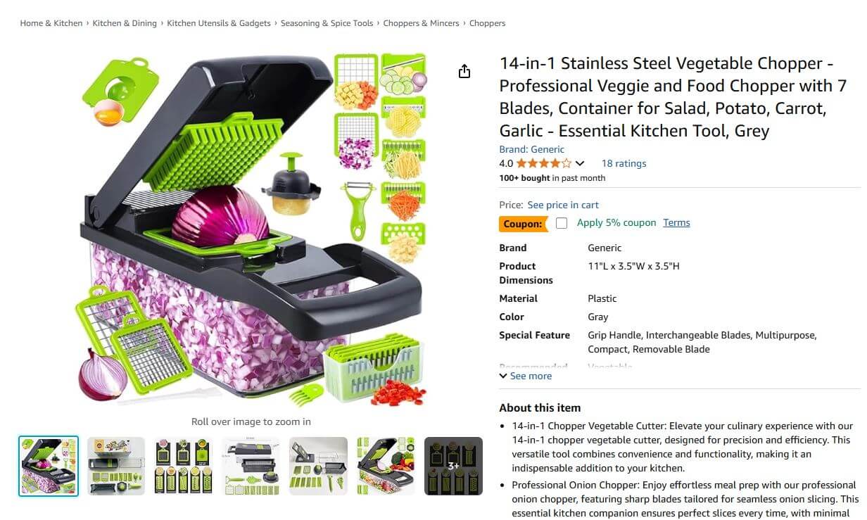 14-in-1 Vegetable Chopper
