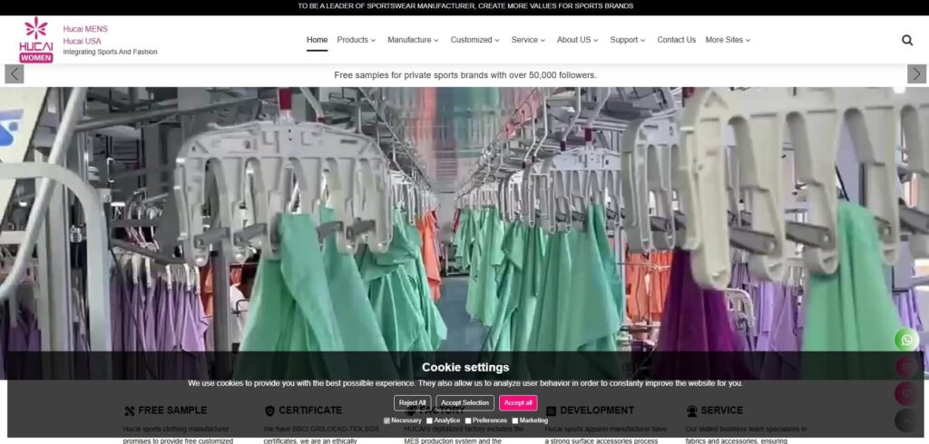 Hucai Sportswear (China)