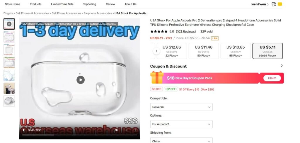 Cheap Earphones on DHgate