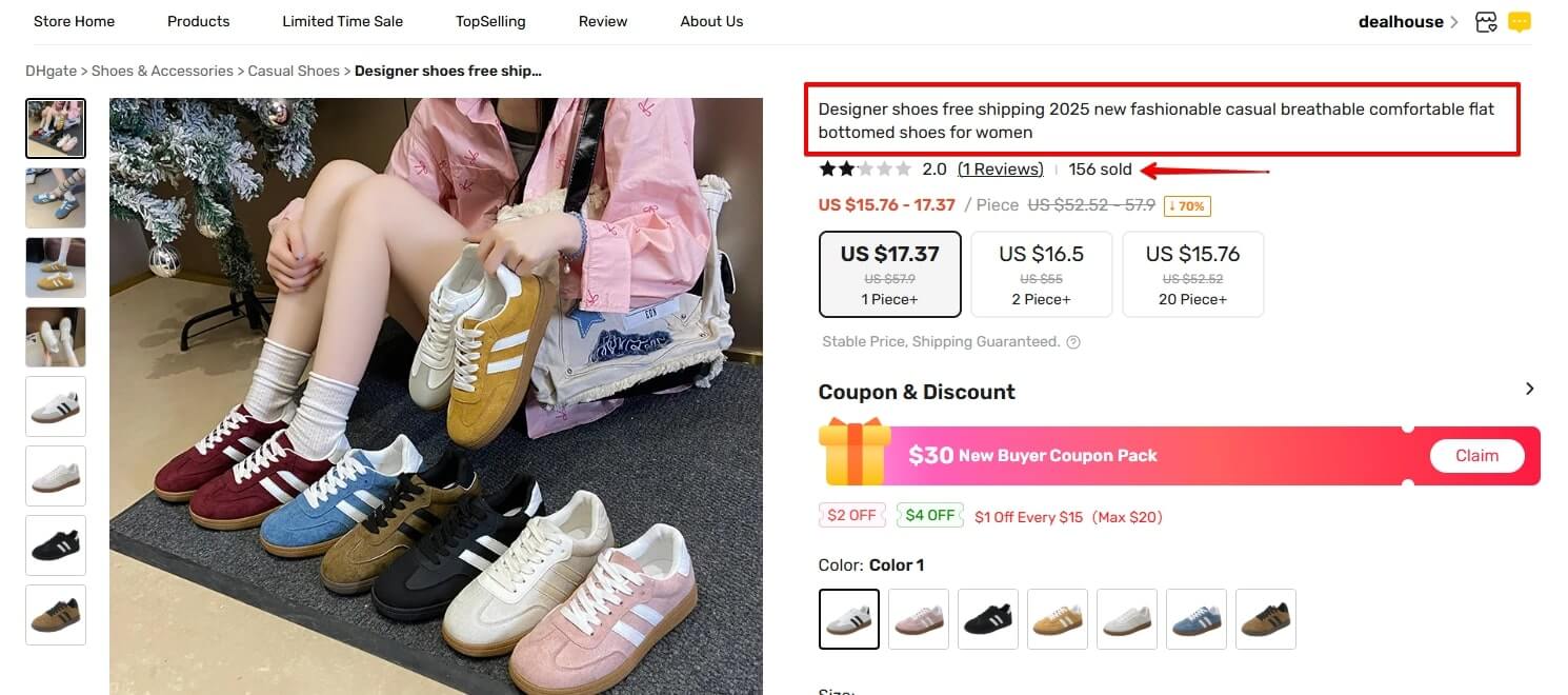 Fake Listing on DHgate