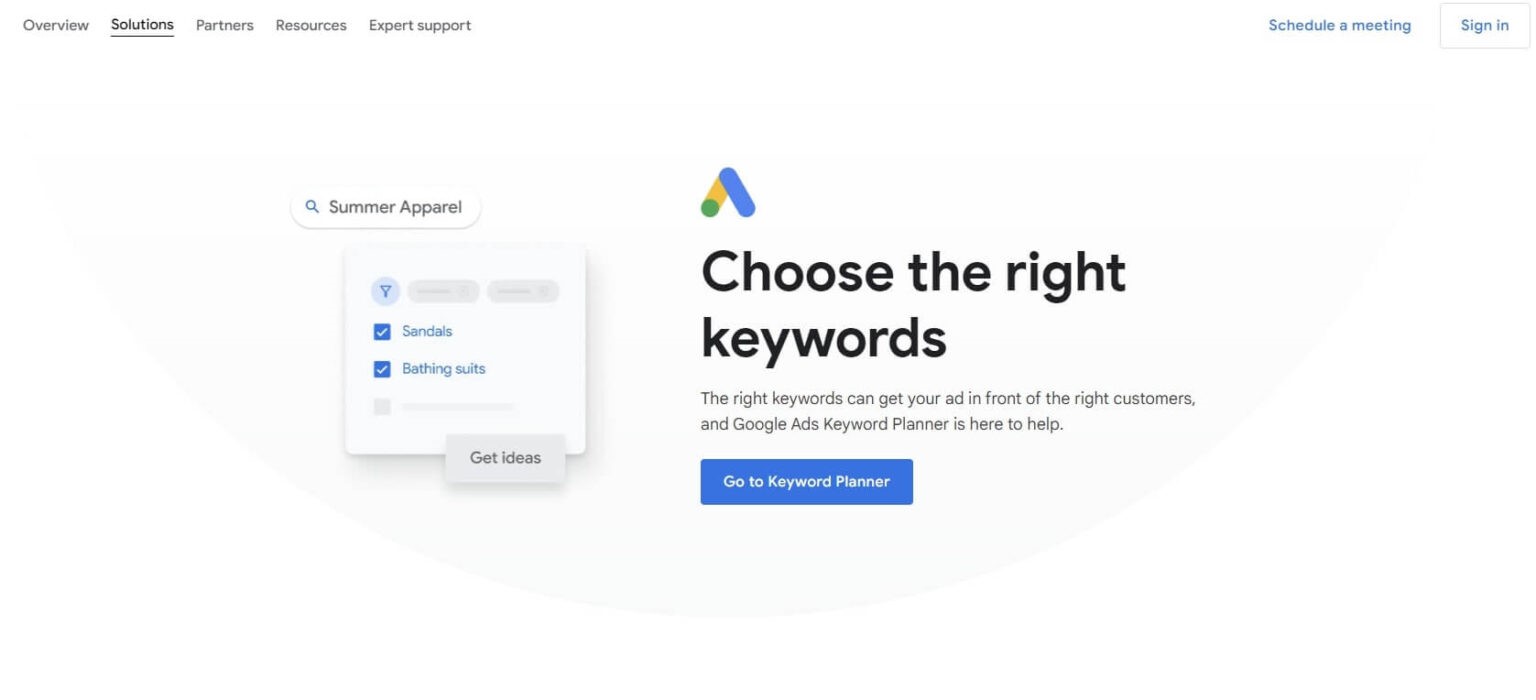 Google Keyword Planner