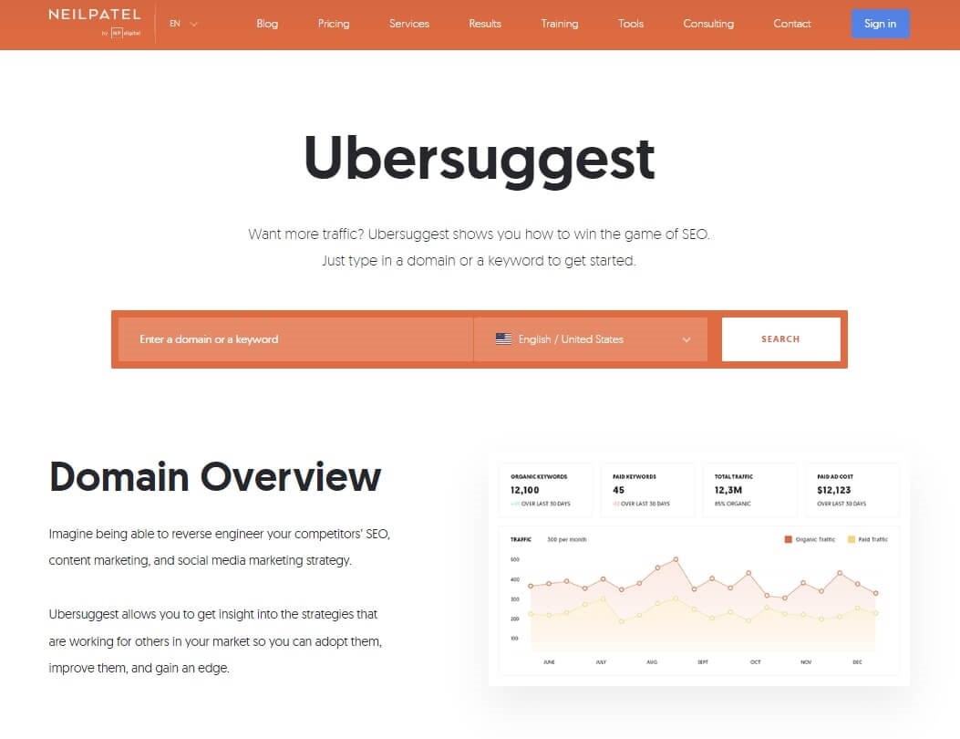 Ubersuggest