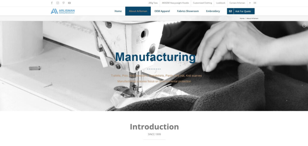 Arlisman Garment Factory (China)