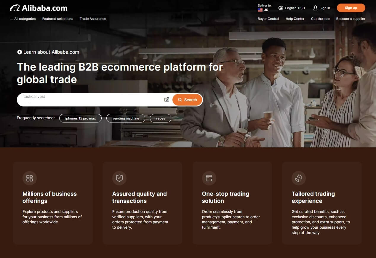 Alibaba Main Features