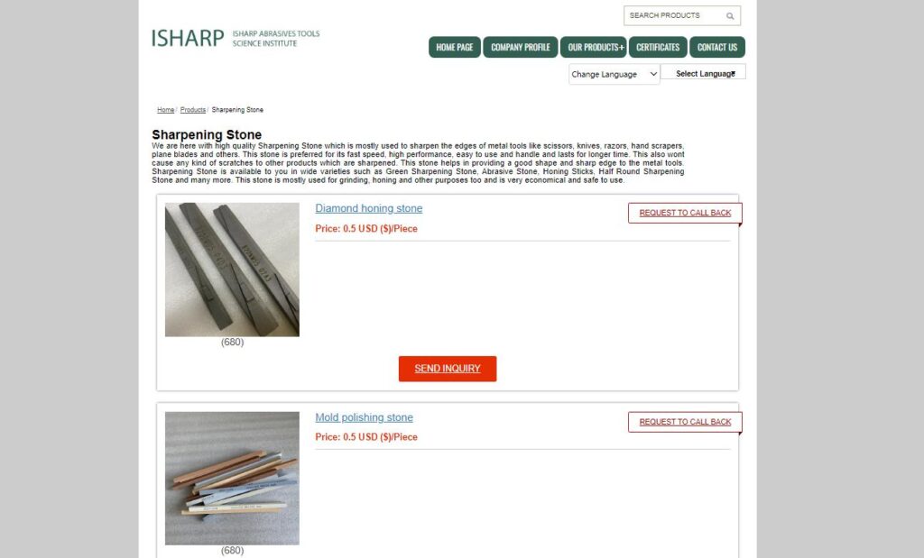 iSharp Abrasives Tools Science Institute