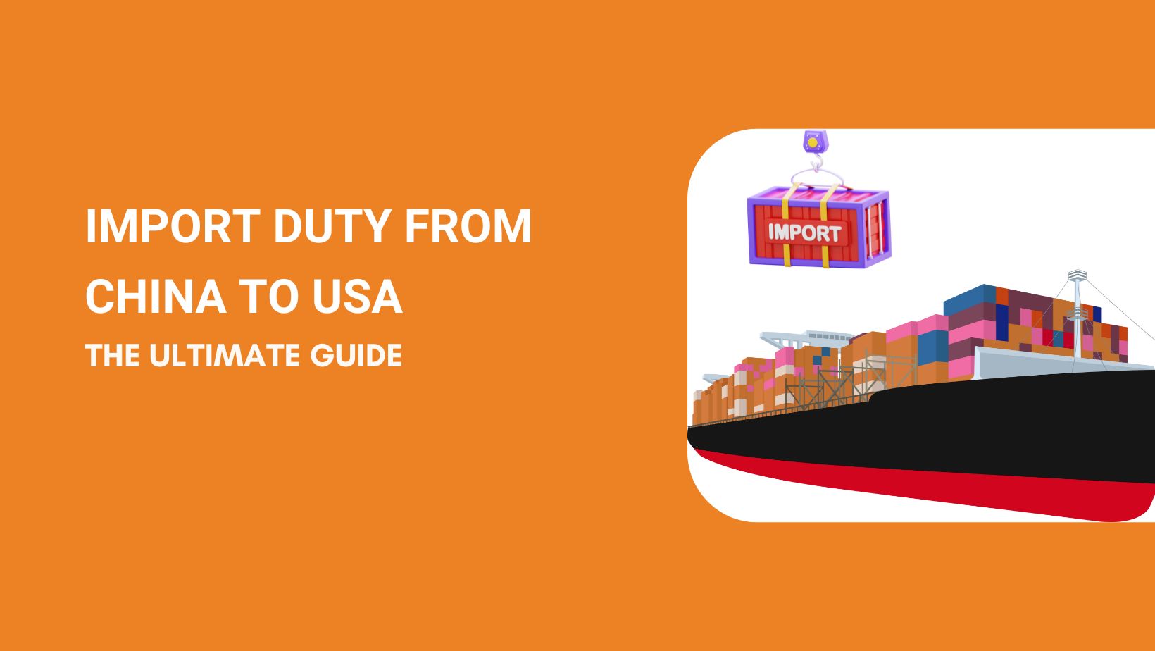 Import Duty from China to USA