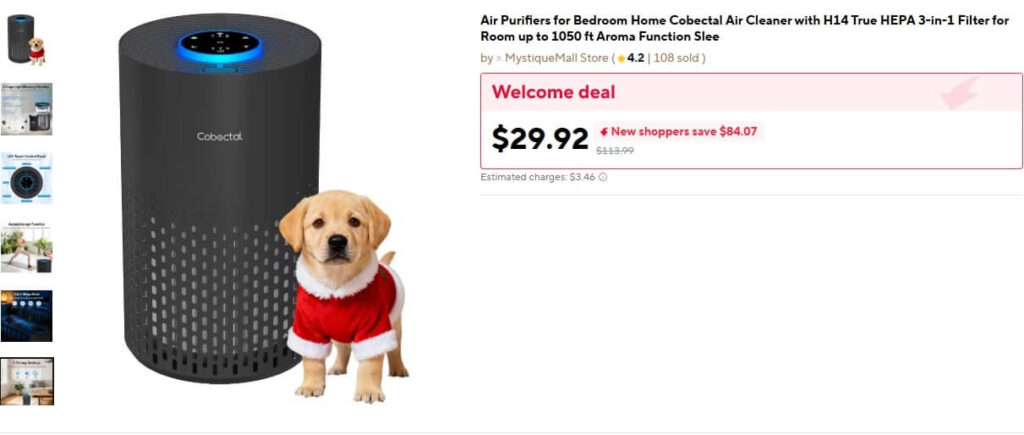 Room Air Purifier (HEPA Filter)