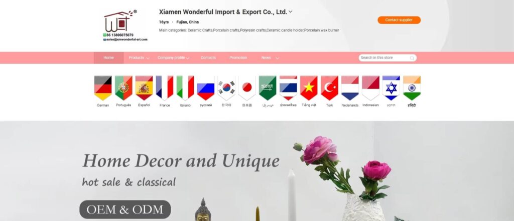 Xiamen Wonderful Import & Export Co., Ltd.