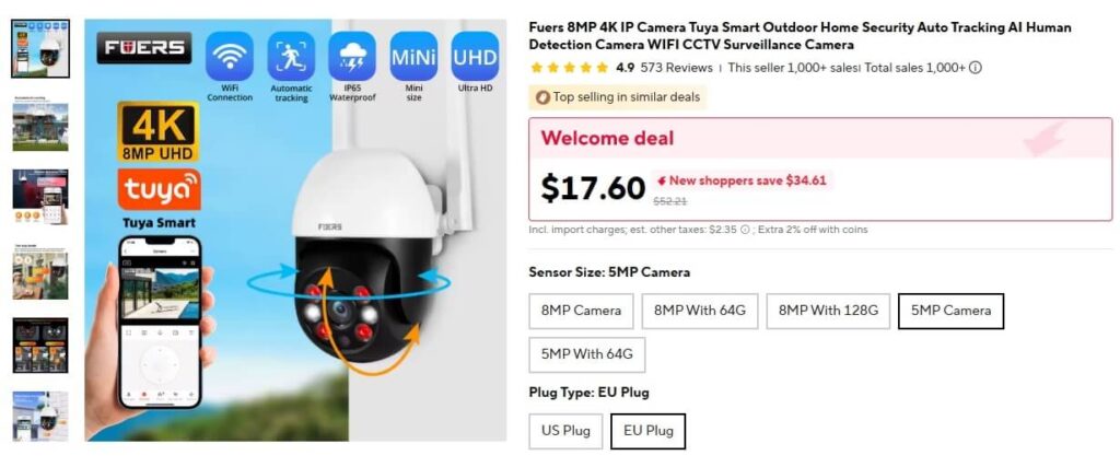 AI-Powered Home Security Camera