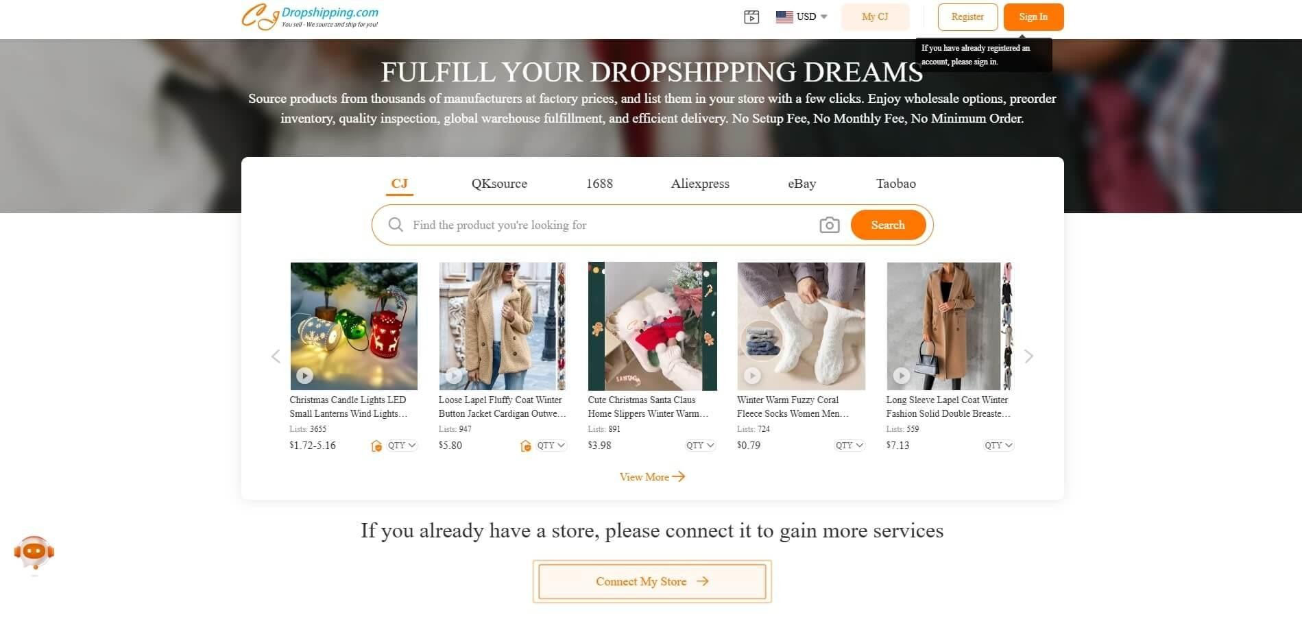 CJ dropshipping