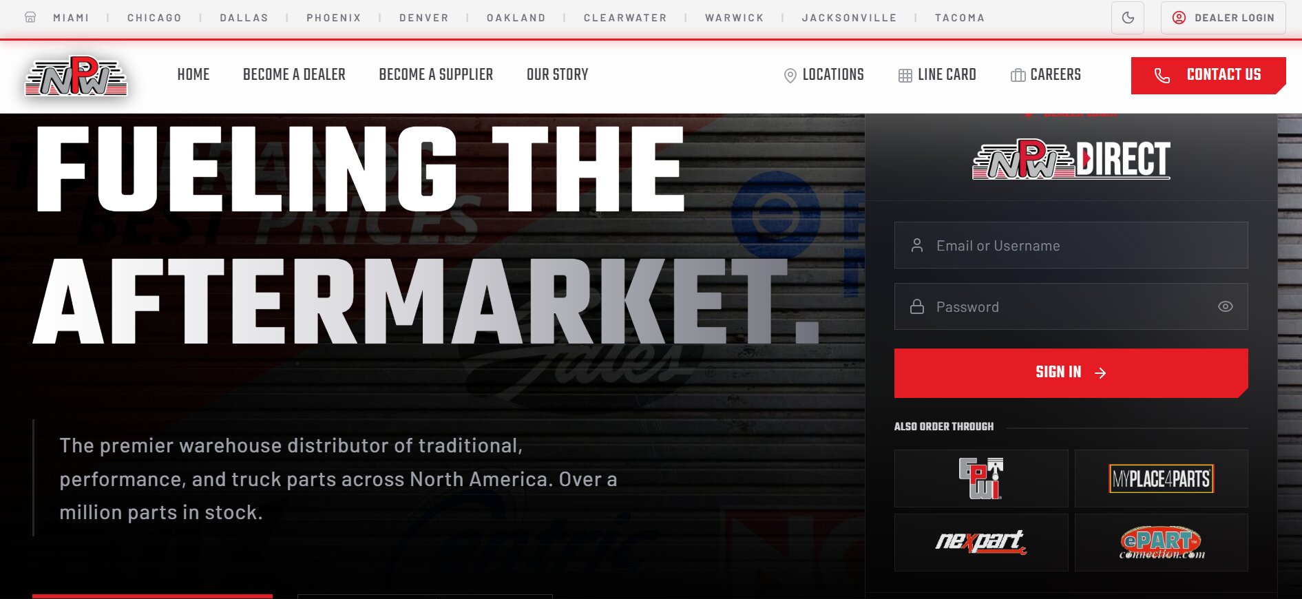 National Performance Warehouse (NPW)