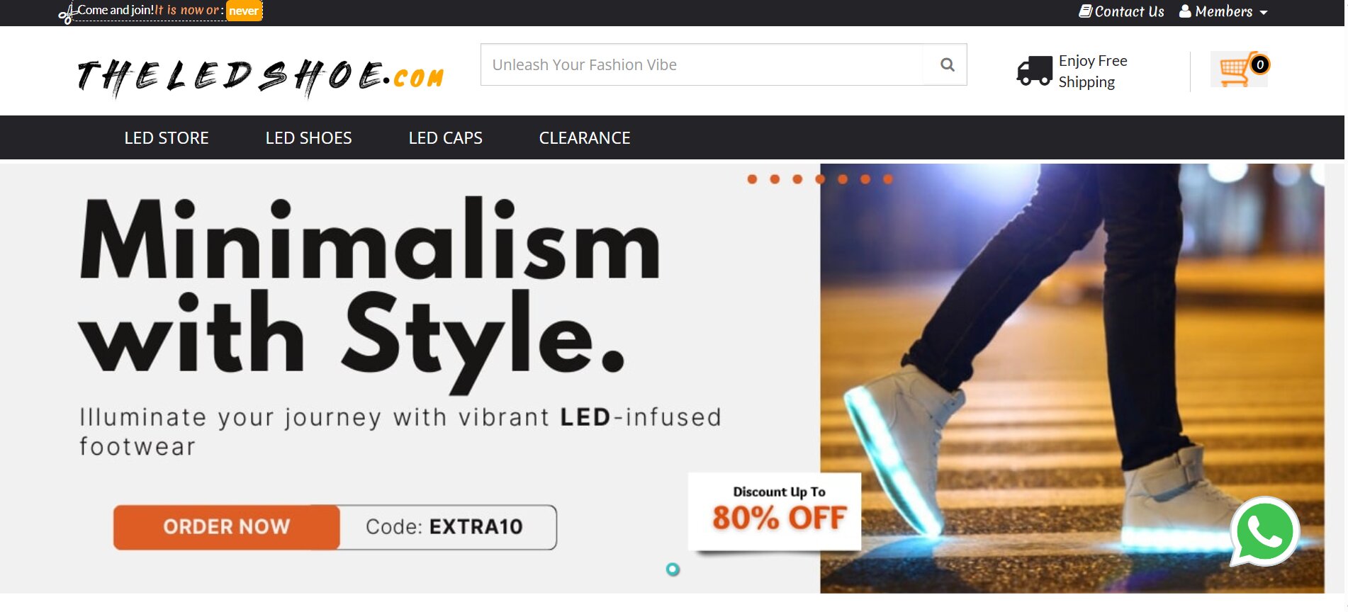 LED Shoe Source Best for a Novelty Footwear Store