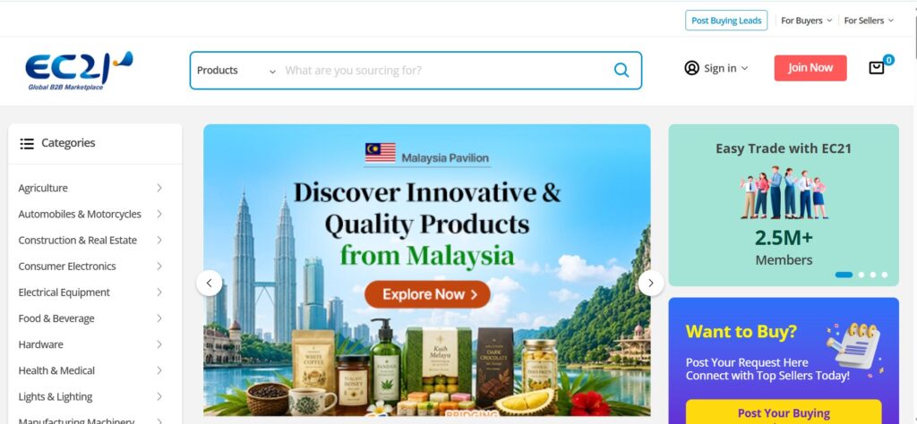 EC21 Best for Expanding Asian Supplier Discovery Beyond China