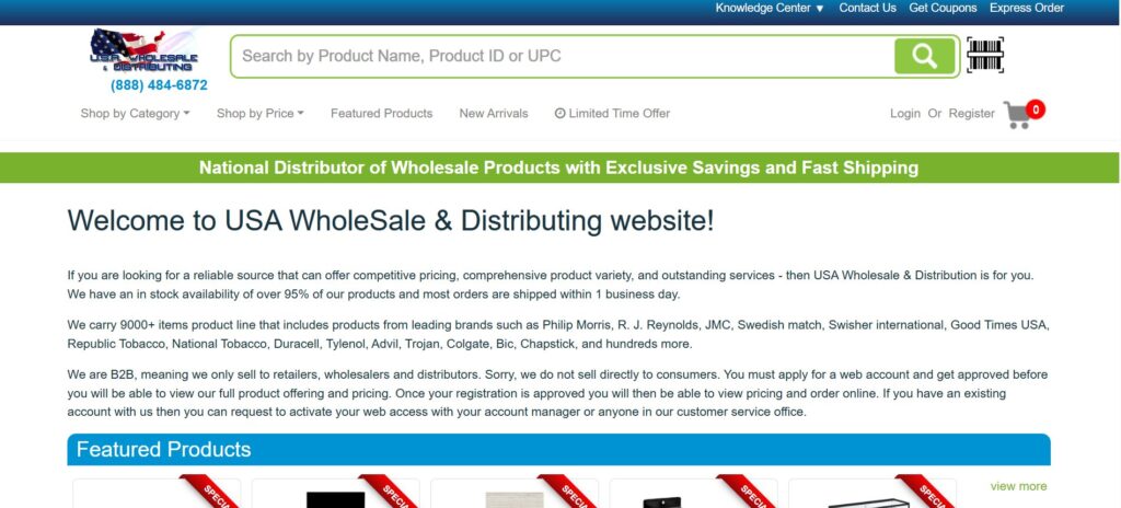 USA Wholesale & Distributing