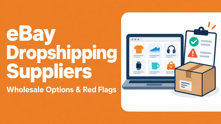 eBay dropshipping suppliers comparison with products, parcels and a supplier checklist