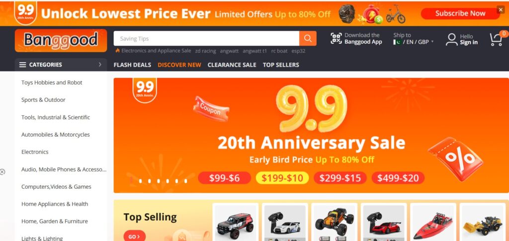 Banggood Ready-Stock Gadgets With a Dropshipping Program