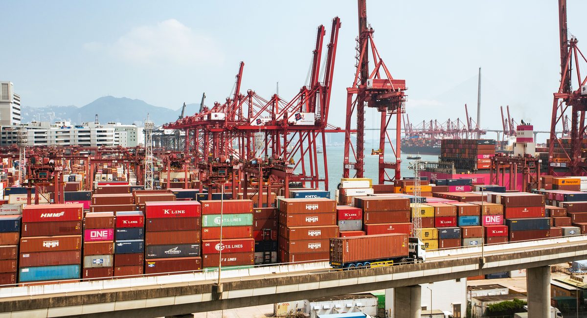 Real container terminal serving regional and global trade