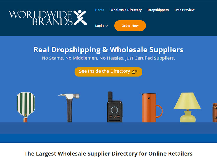 Worldwide Brands certified wholesale directory Alibaba alternative