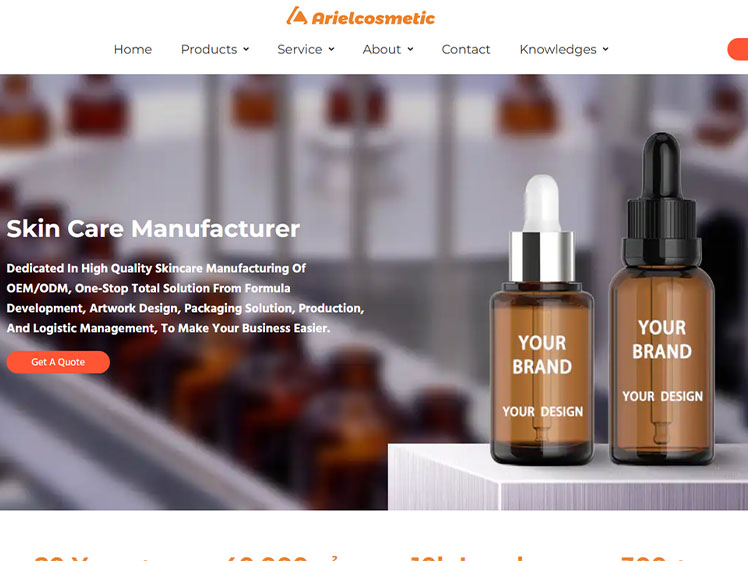 Arielcosmetic: One-Stop Skincare and Cosmetics OEM Manufacturer in China