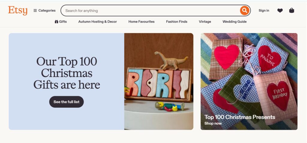 Etsy Best for Handmade and Custom Products