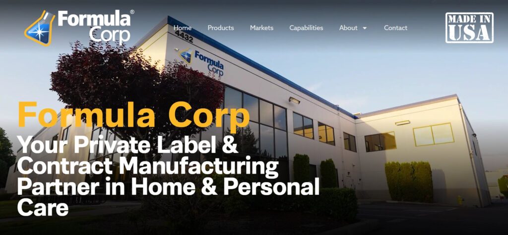 Formula Corp Washington