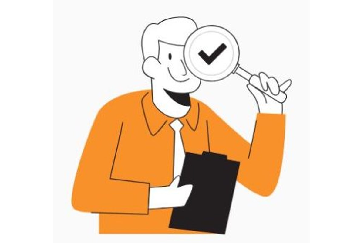 NicheSources illustration of a quality inspector with a checklist