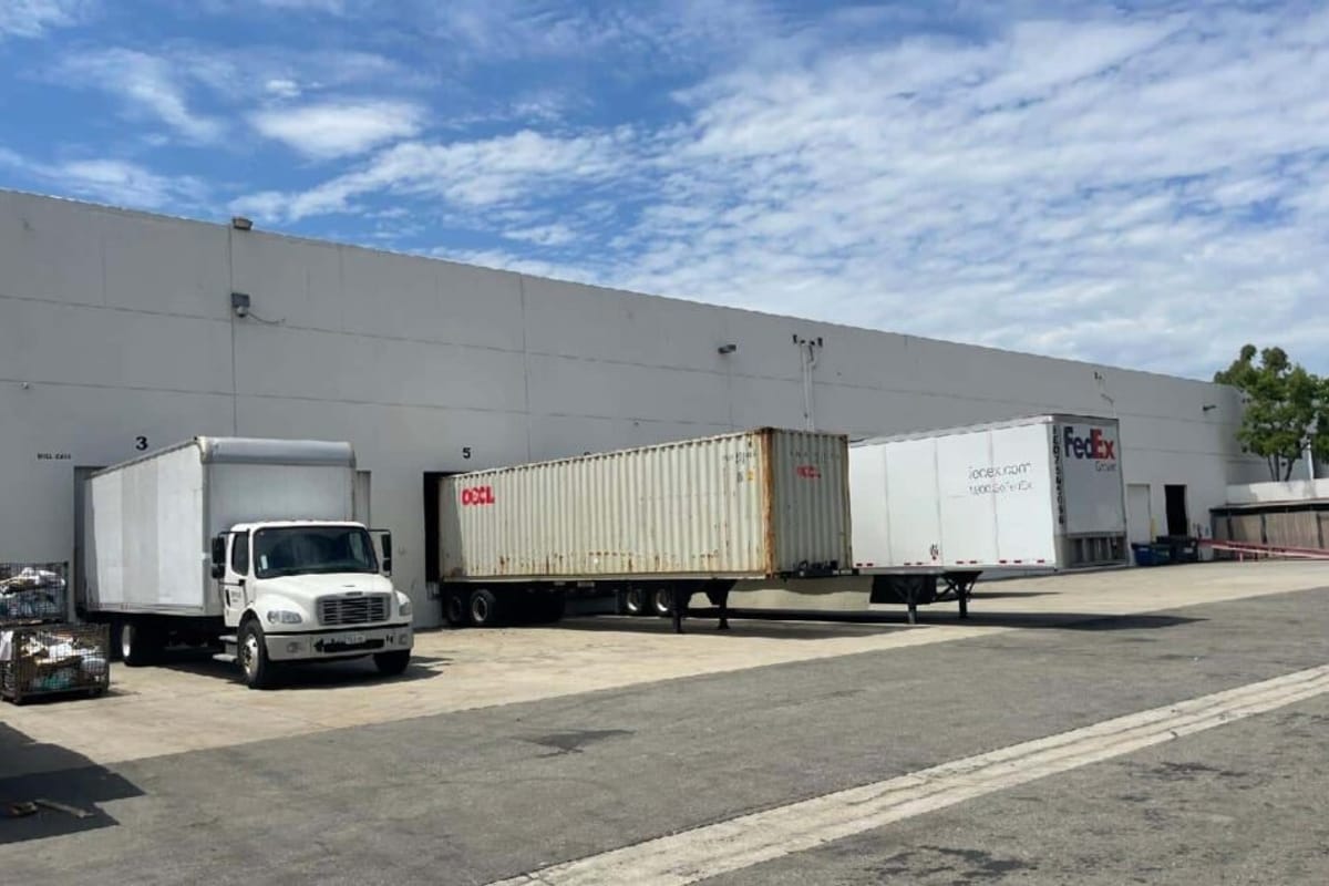 Exterior loading bays at the company's USA warehouse